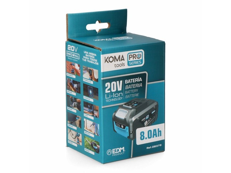 Презареждаща се литиева батерия Koma Tools 8 Ah 20 V