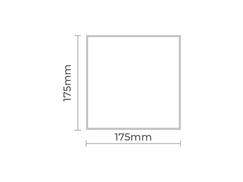 Капак на аспиратора EDM 08414 08413 17,5 x 17,5 cm