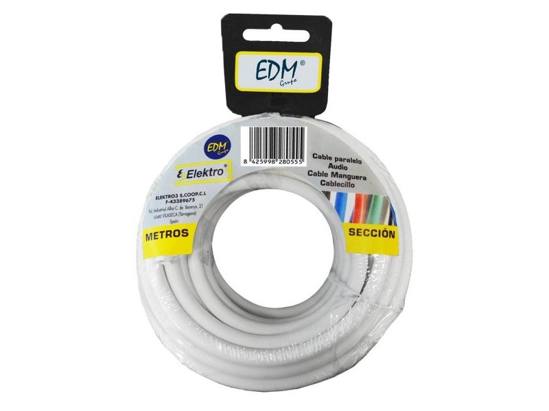 Микро SATA Combo кабел EDM 28112 Бял 10 m 2 x 1,5 mm Микро SATA Combo кабел EDM 28112 Бял 10 m 2 x 1,5 mm