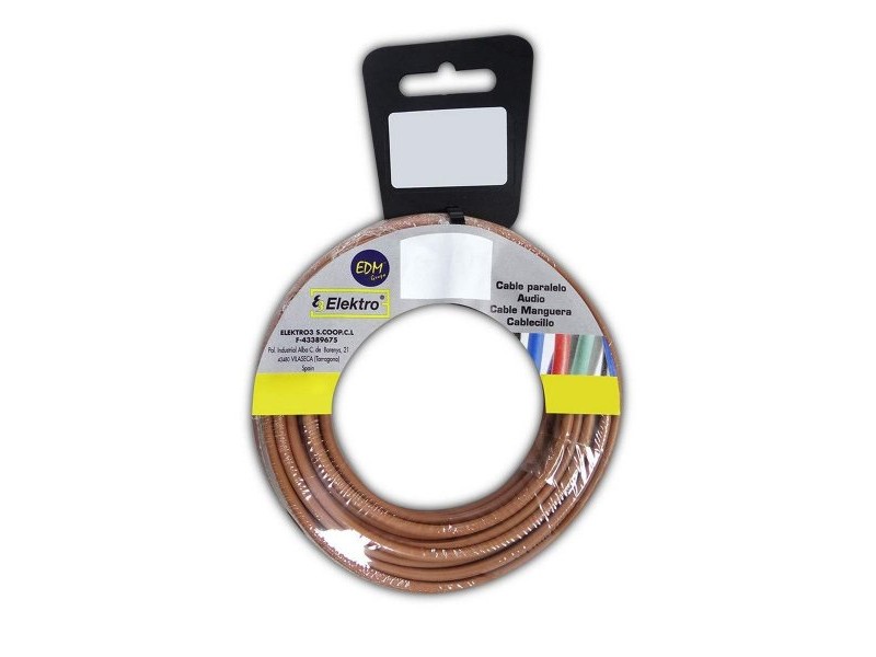 Микро SATA Combo кабел EDM 28457 Кафяв 10 m 2,5 mm