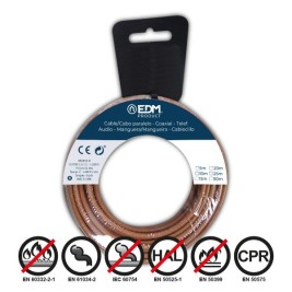 Микро SATA Combo кабел EDM 28457 Кафяв 10 m 2,5 mm