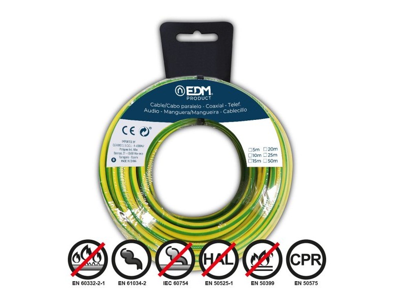 Микро SATA Combo кабел EDM 28498 Двуцветен 20 m 20 x 4 mm