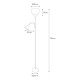 Лампион EDM 30010 Boston Сребрист 60 W 220-240 V 176 cm