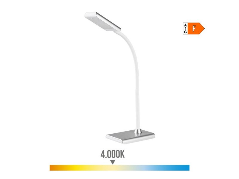 Настолна лампа EDM 30115 Сребрист полипропилен 7 W 400 lm 9 x 13 x 33 cm Flexo / Настолна лампа