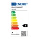 Настолна лампа EDM 30116 Бял полипропилен 7 W 400 lm 9 x 13 x 33 cm Flexo / Настолна лампа