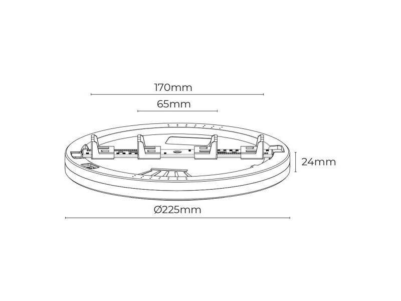 LED Down Светлина EDM 31508 F 20 W 2050 Lm Регулируем (3200-6400 K)