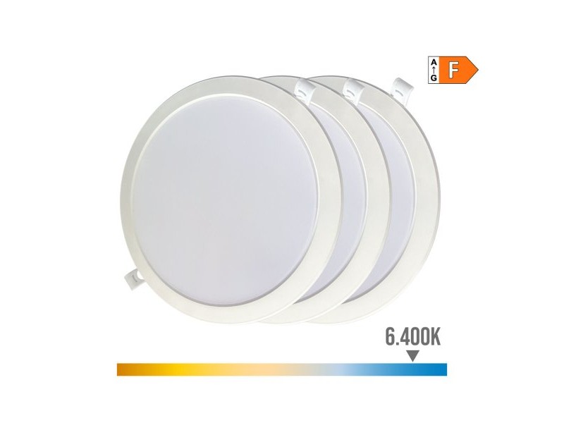 LED Down Светлина EDM 31567 F 18 W 1820 Lm 3 броя (6400 K)