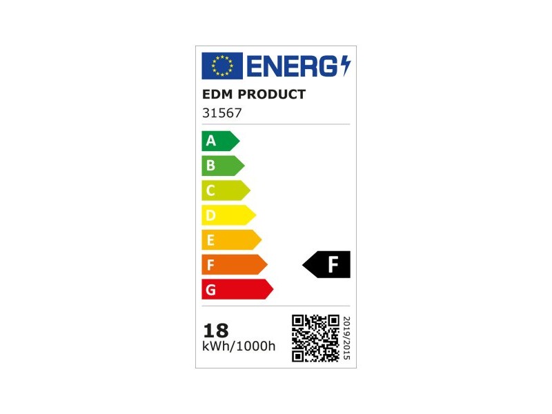 LED Down Светлина EDM 31567 F 18 W 1820 Lm 3 броя (6400 K)