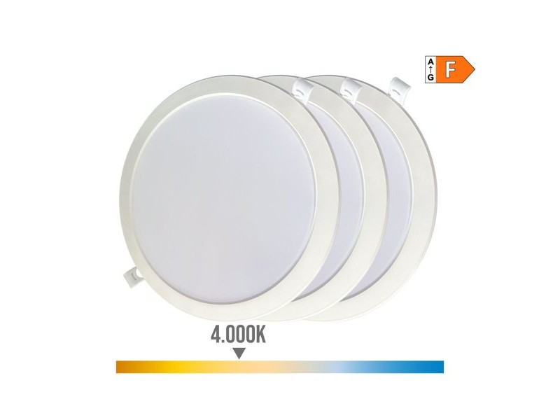 LED Down Светлина EDM 31568 F 18 W 1820 Lm 3 броя (4000 K) LED Down Светлина EDM 31568 F 18 W 1820 Lm 3 броя (4000 K)