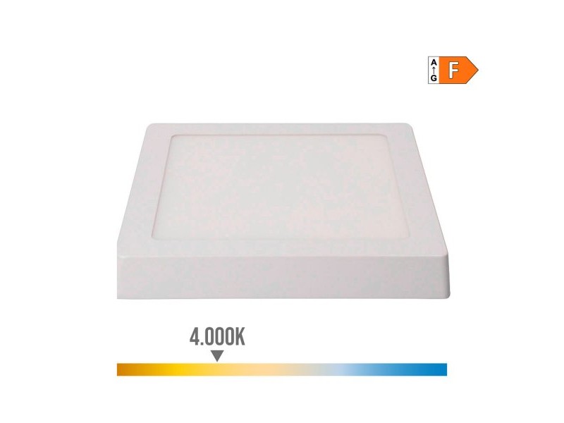 Полилей EDM 31591 Бял Алуминий Пластмаса 20 W 22,5 x 22,5 x 4 cm (4000 K)