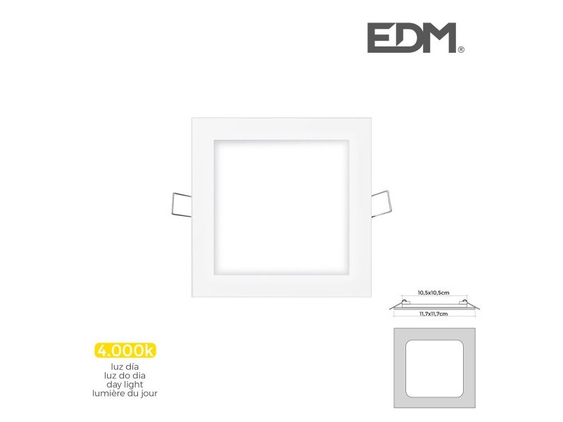Вградена прожекторна светлина EDM 31606 Downlight A G 6 W 320 Lm (4000 K) Вградена прожекторна светлина EDM 31606 Downlight A G 6 W 320 Lm (4000 K)