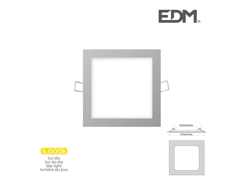 Вградена прожекторна светлина EDM 31608 Downlight A G 6 W 320 Lm (4000 K) Вградена прожекторна светлина EDM 31608 Downlight A G 6 W 320 Lm (4000 K)