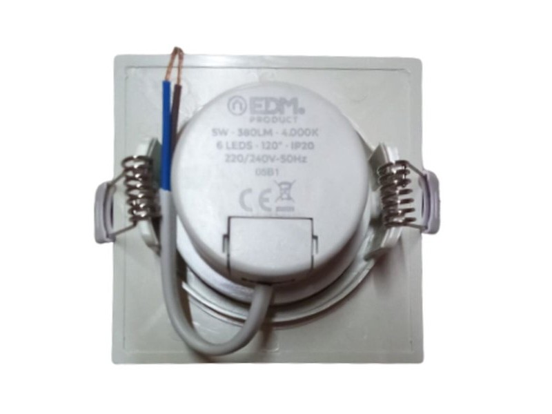 Вградена прожекторна светлина EDM 31633 Downlight F 5 W 380 lm (4000 K) Вградена прожекторна светлина EDM 31633 Downlight F 5 W 380 lm (4000 K)