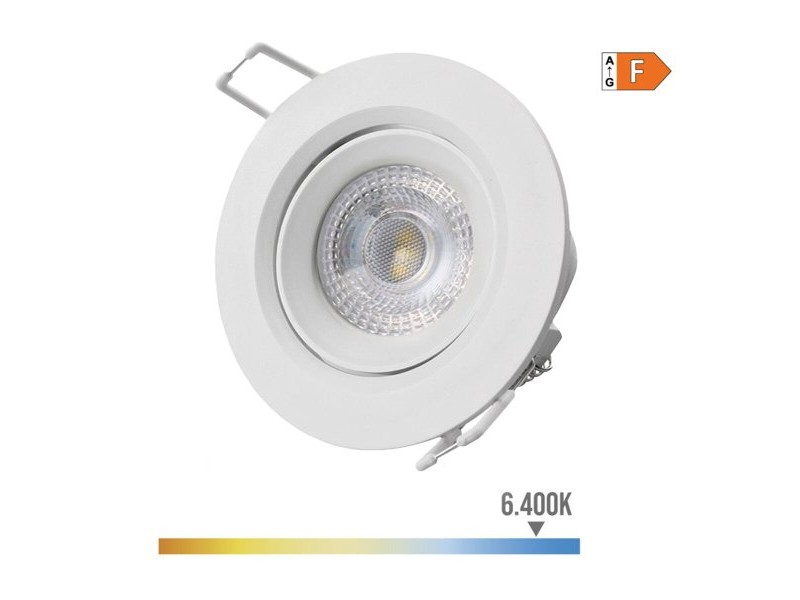 Вградена прожекторна светлина EDM 31651 Downlight F 5 W 380 lm (6400 K) Вградена прожекторна светлина EDM 31651 Downlight F 5 W 380 lm (6400 K)