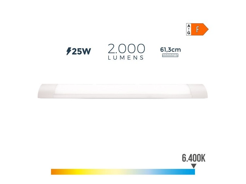 LED тръба EDM 31680 A F 25 W 2000 Lm (6500 K) (6400 K)