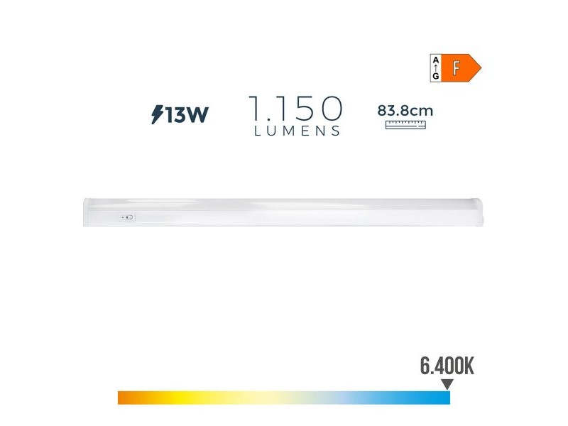 LED тръба EDM 31686 31686 A F 13 W 1150 Lm (6500 K) (6400 K)
