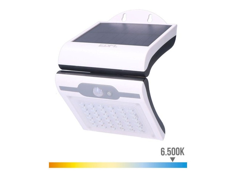 LED Аплик EDM 31846 Бял 2 W 220 lm Слънчев Сензор за Движение (6500 K)