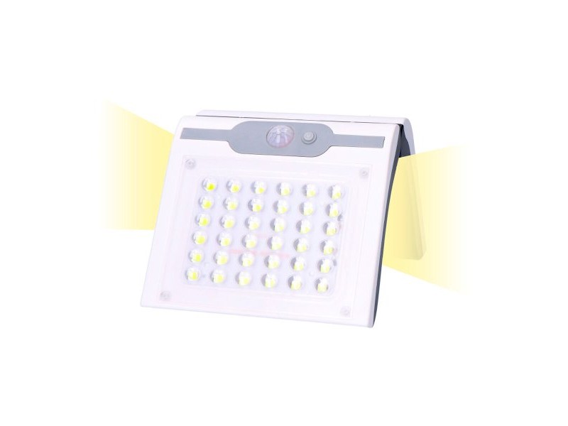LED Аплик EDM 31846 Бял 2 W 220 lm Слънчев Сензор за Движение (6500 K)