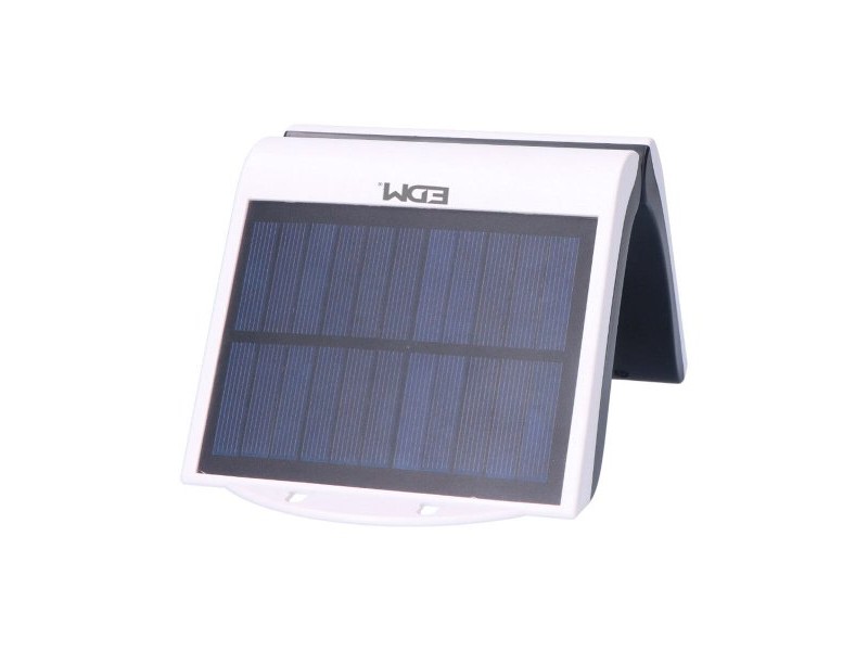 LED Аплик EDM 31846 Бял 2 W 220 lm Слънчев Сензор за Движение (6500 K)