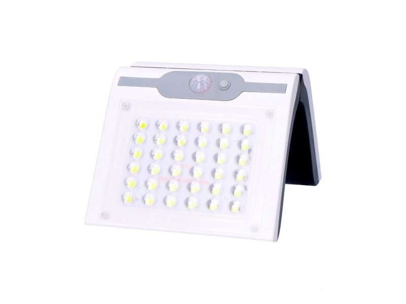 LED Аплик EDM 31846 Бял 2 W 220 lm Слънчев Сензор за Движение (6500 K)