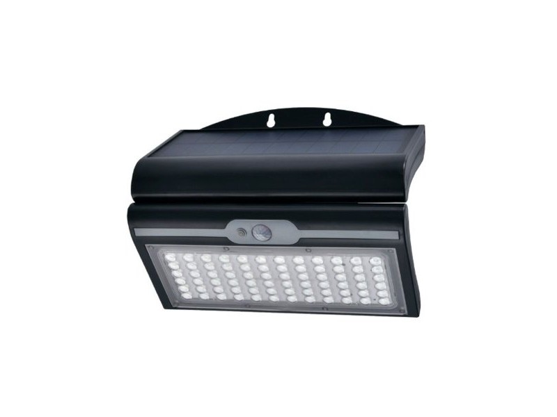 Аплик за стена EDM 31849 Черен 6 W 430 Lm 6500 lm Сензор за Движение Слънчев (6500 K)