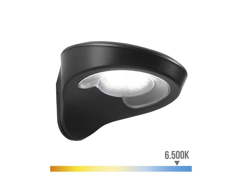 LED Аплик EDM 31852 Черен 2 W 1,8 W 200 Lm 155 Lm Слънчев Сензор за Движение (6500 K)