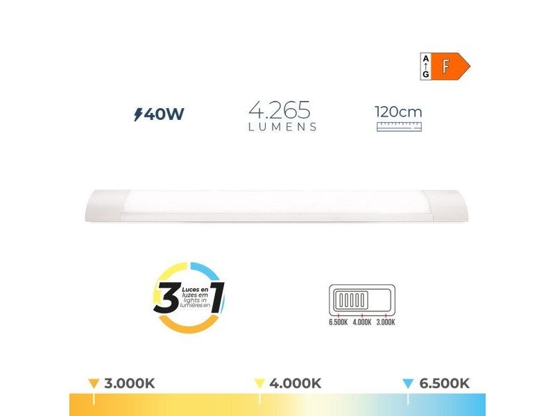 LED лампа EDM 31866 F 40 W 4265 Lm (3000 K) (4000 K) (6500 K) LED лампа EDM 31866 F 40 W 4265 Lm (3000 K) (4000 K) (6500 K)