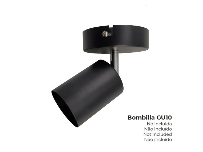 Фокус EDM 32033 Черен 50 W GU10 ø 9 x 5,6 x 14,2 cm