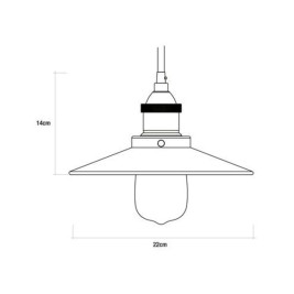 Полилей EDM 32106 Черен 60 W Vintage