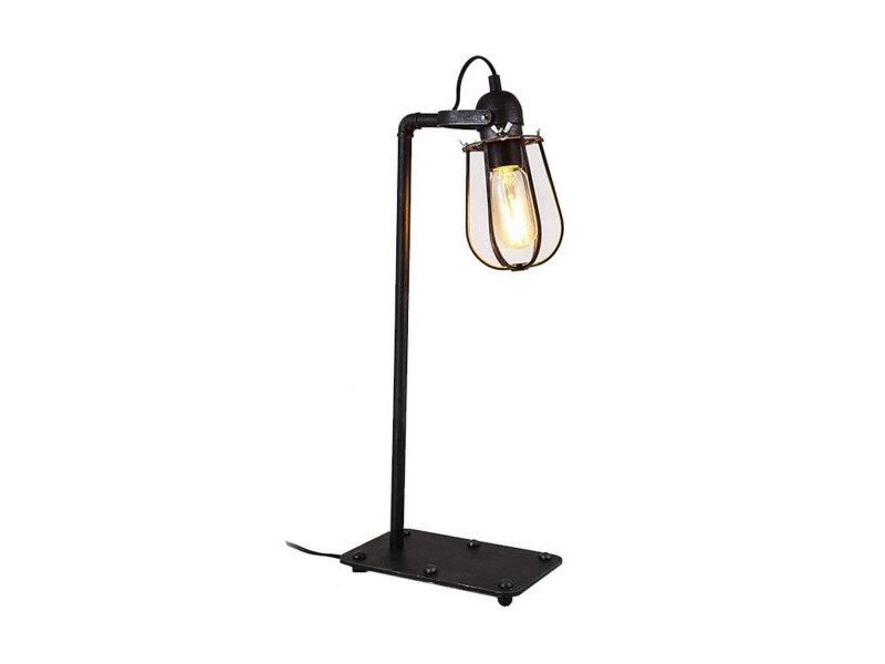 Настолна лампа EDM 32107 Черен Метал 60 W 220-240 V 22 x 51 cm 22 x 51 x 13 cm