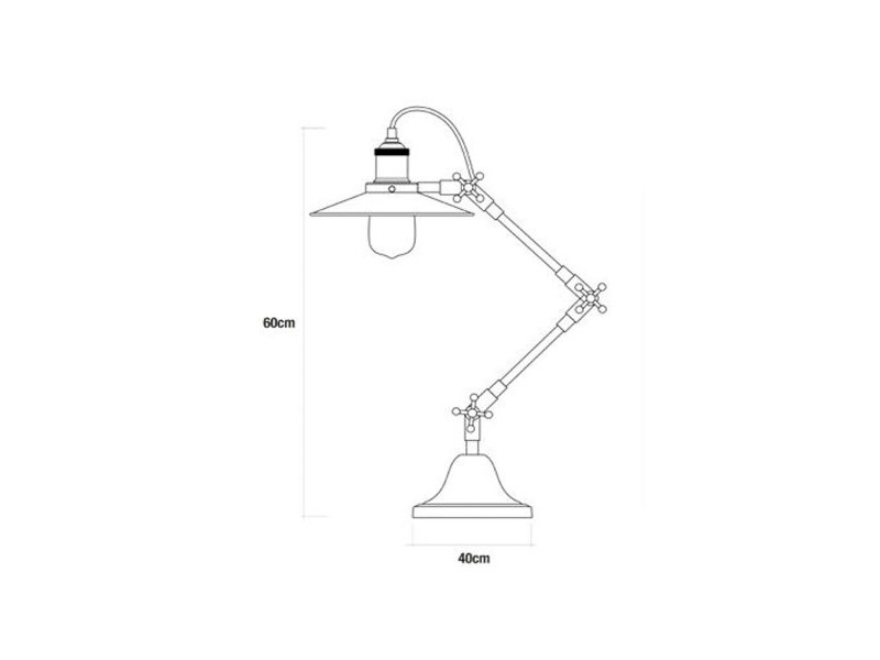 Flexo / Настолна лампа EDM 32110 32110 Метал 60 W E27 40 - 80 cm