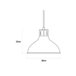 Полилей EDM 32111 Полилей Метал 60 W (30 x 25 cm)