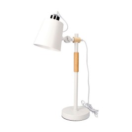 Flexo / Настолна лампа EDM 32115 Бял Дървен Метал 60 W E27 Ø 15 x 54 cm Vintage