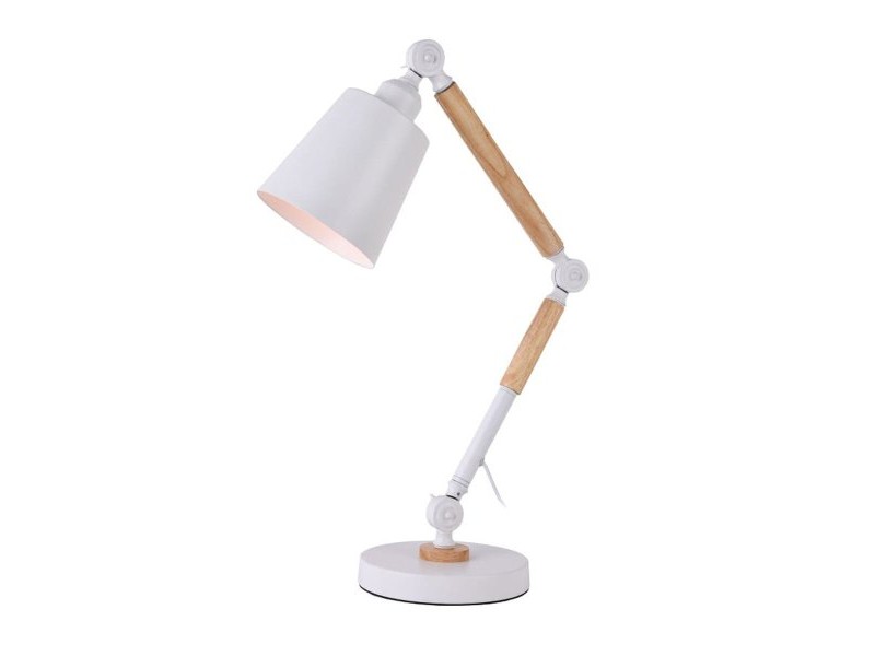 Flexo / Настолна лампа EDM 32117 Бял Метал 60 W E27 Ø 18 x 53 cm