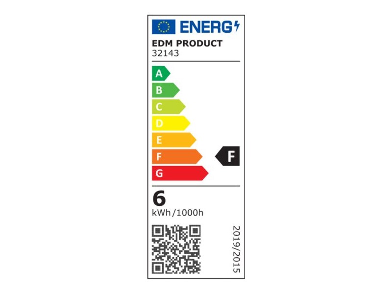 LED Аплик EDM 32143 Пластмаса A F 6 W 60 Lm (4000 K)