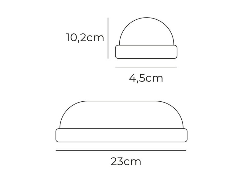 LED Аплик EDM 32405 Бял Алуминий Пластмаса F 18 W 120 W 1820 Lm Овален (6400 K)