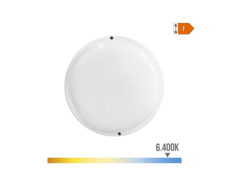LED Аплик EDM 32407 Бял Алуминий Пластмаса F 18 W 120 W 1820 Lm Кръгъл (6400 K)