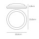 LED Аплик EDM 32407 Бял Алуминий Пластмаса F 18 W 120 W 1820 Lm Кръгъл (6400 K)