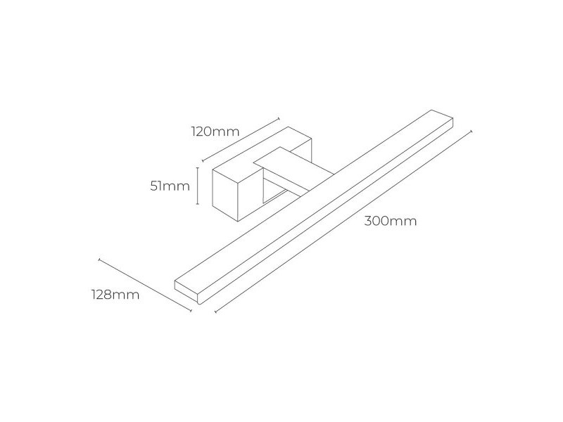 Стенна лампа EDM 32432 F 6 W 600 lm 30 x 12,8 x 5,1 cm LED Стенна лампа EDM 32432 F 6 W 600 lm 30 x 12,8 x 5,1 cm LED