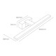 Стенна лампа EDM 32434 F 12 W 60 x 12,8 x 5,1 cm LED