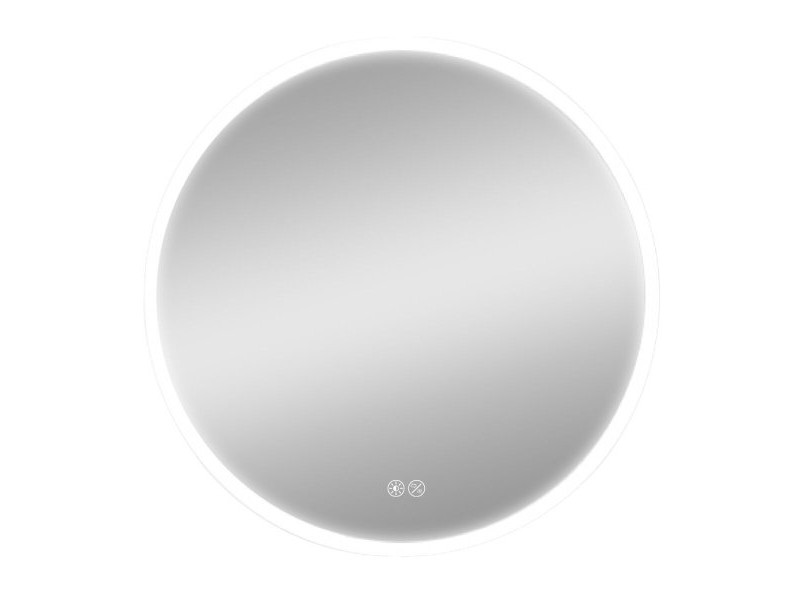 Стенно огледало EDM 32436 20 W Ø 60 cm Прозрачен Алуминий Кръгъл LED Светлина
