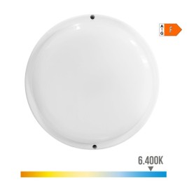 Аплик за стена EDM 32447 Бял Пластмаса F 18 W 120 W 1820 Lm Сензор за Движение Светлинни Сензори Кръгъл (6400 K)