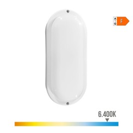 Аплик за стена EDM 32449 Бял Пластмаса F 18 W 120 W 1820 Lm Сензор за Движение Светлинни Сензори Овал (6400 K)