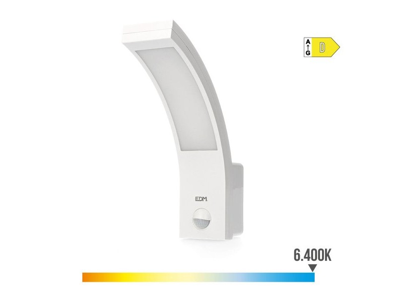 Аплик за стена EDM 32536 полипропилен A B 10 W 750 Lm Бял Навън (6400 K)