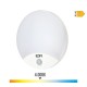 LED Аплик EDM 32537 полипропилен E 15 W 13 W 1250 Lm 1850 lm Бял (4000 K)
