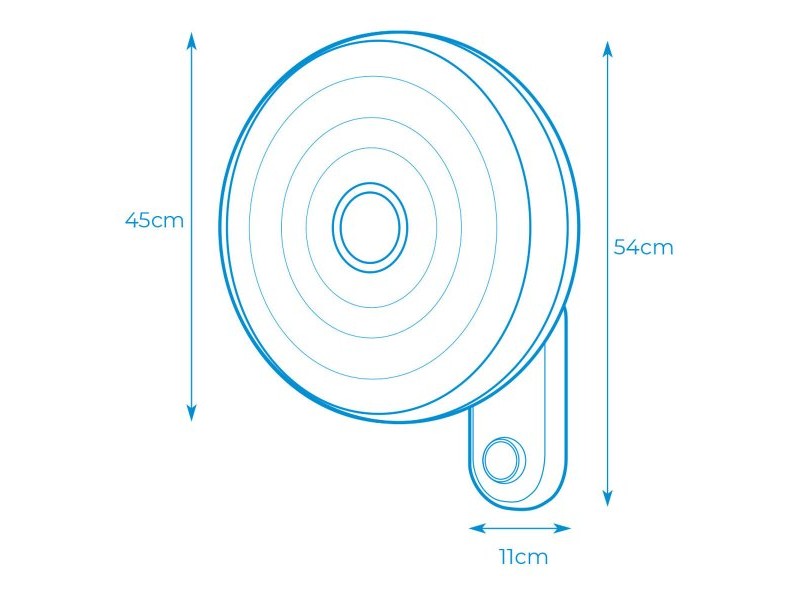 Вентилатор за стена EDM 33526 Бял 50 W 55 W Ø 45 cm