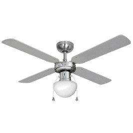 Вентилатор за таван с осветление EDM 33801 Caribe Сребрист 50 W