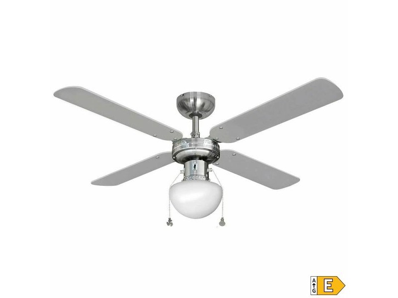 Вентилатор за таван с осветление EDM 33801 Caribe Сребрист 50 W