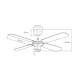 Вентилатор за таван EDM 33802 Báltico Бял 50 W ø 102 cm