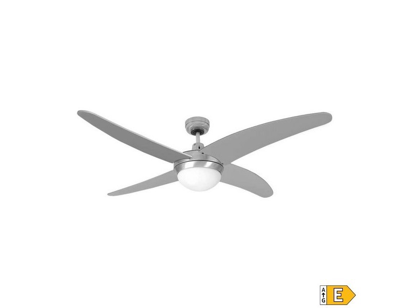 Вентилатор за таван с осветление EDM 33807 Caspio Сребрист 60 W